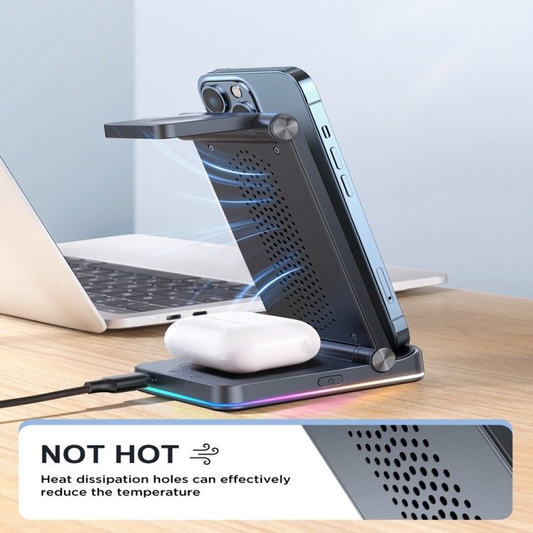 Joyroom 3-in-1 Wireless Charger Foldable Station