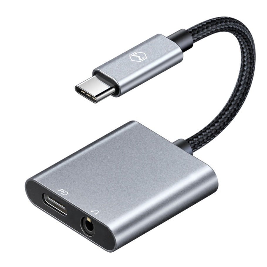 Macdodo USB-C to 3.5mm Audio + USB-C Charge Splitter