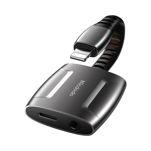 Mcdodo Lightning Splitter Pakistan, iPhone 3.5mm Adapter with Charging, Mcdodo CA-0490 Pakistan, iPhone Gaming Splitter, Apple Mart Pakistan