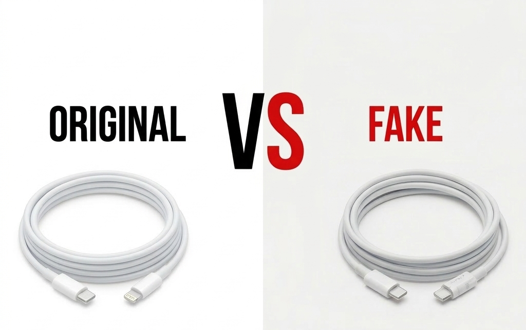 How to Check Apple Original vs Fake USB-C to Lightning Cable (Pakistan Market Guide)