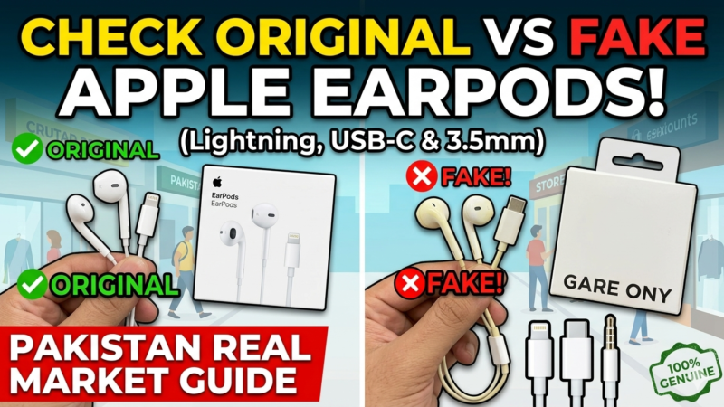 How to Check Original vs Fake Apple EarPods (Lightning, USB-C & 3.5mm) – Pakistan Real Market Guide