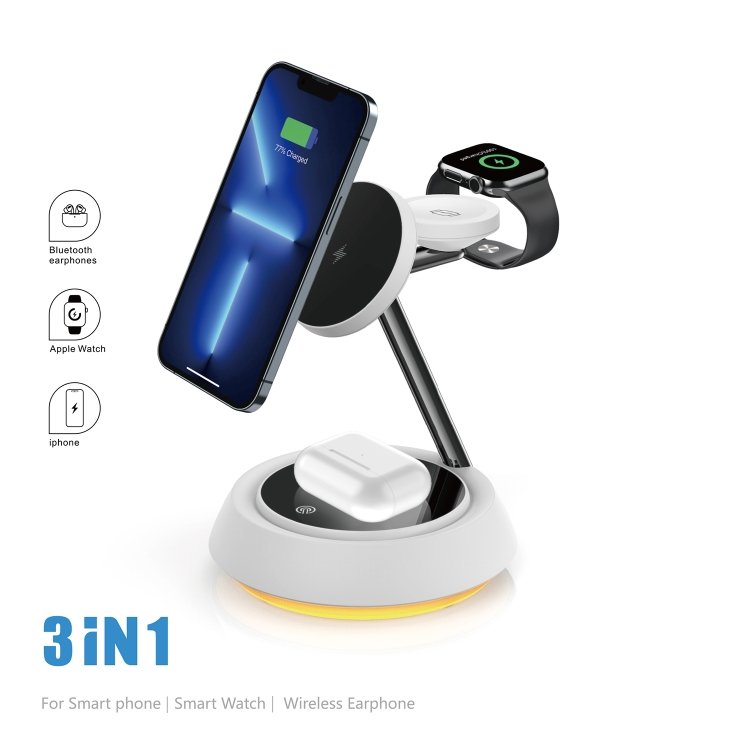 Apple 3-in-1 15W Fast Wireless Charging Station by WiWU