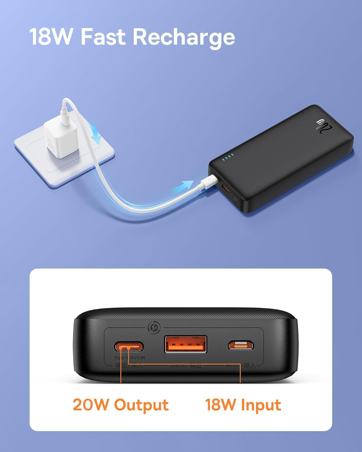 Baseus 20000mAh 20W Fast Charging Power Bank price in pakistan