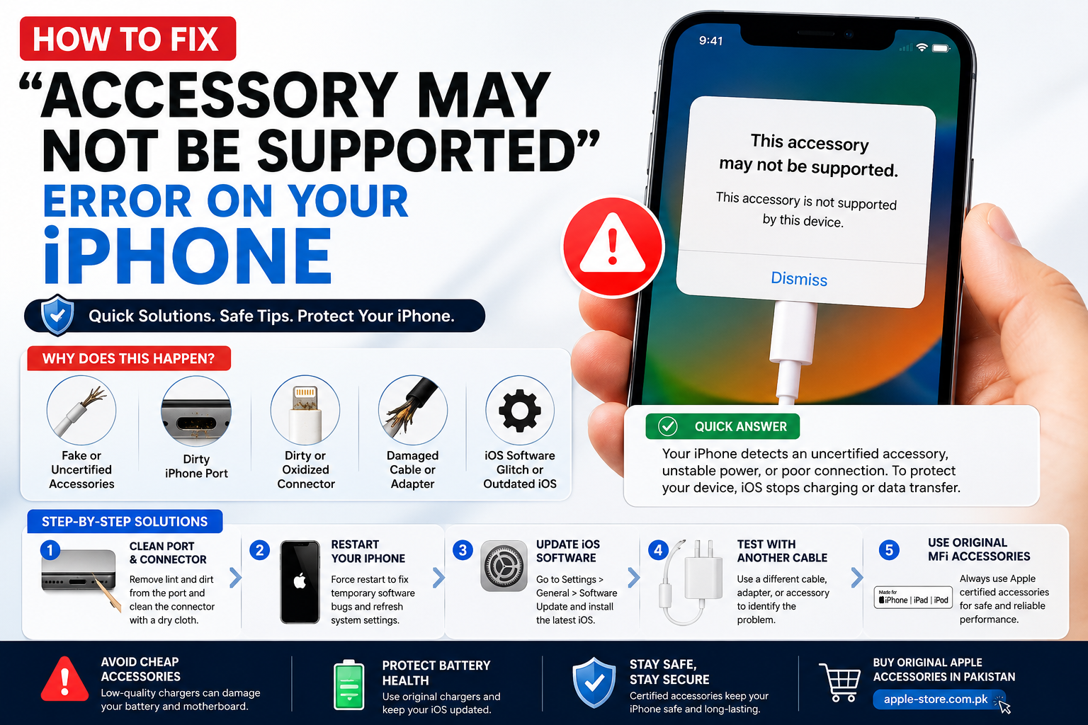 How to Fix “This Accessory May Not Be Supported” on iPhone