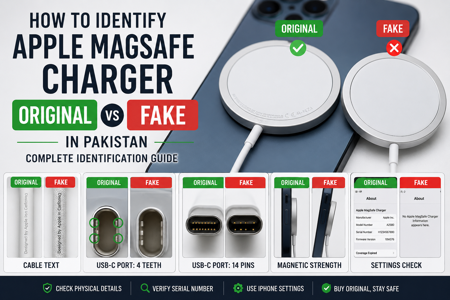 Apple MagSafe Charger Original vs Fake: How to Identify a Genuine Charger