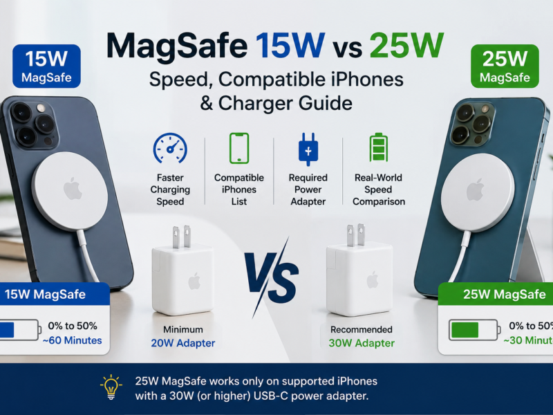 Apple MagSafe 15W vs 25W Charger: Compatibility, Speed & Adapter Guide