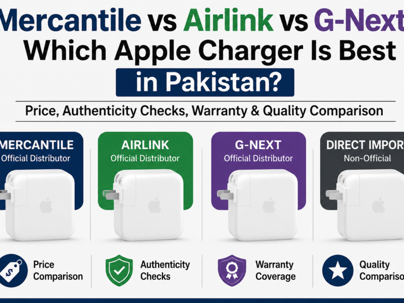 Mercantile vs Airlink vs G-Next: Which Apple Charger Is Best in Pakistan?