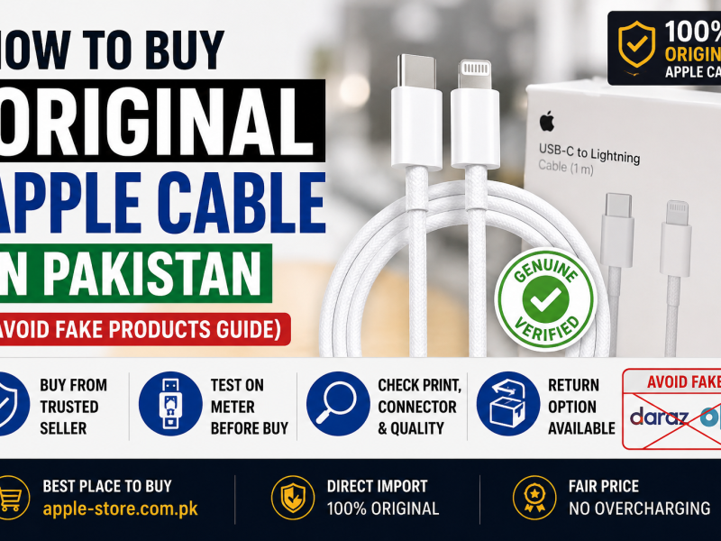 How to Buy Original Apple Cable in Pakistan (Avoid Scams & Counterfeits)