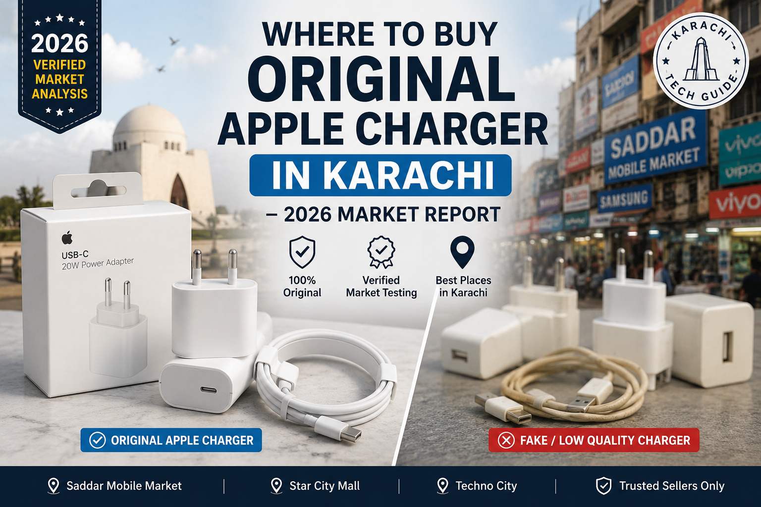 Where to Buy Original Apple Charger in Lahore