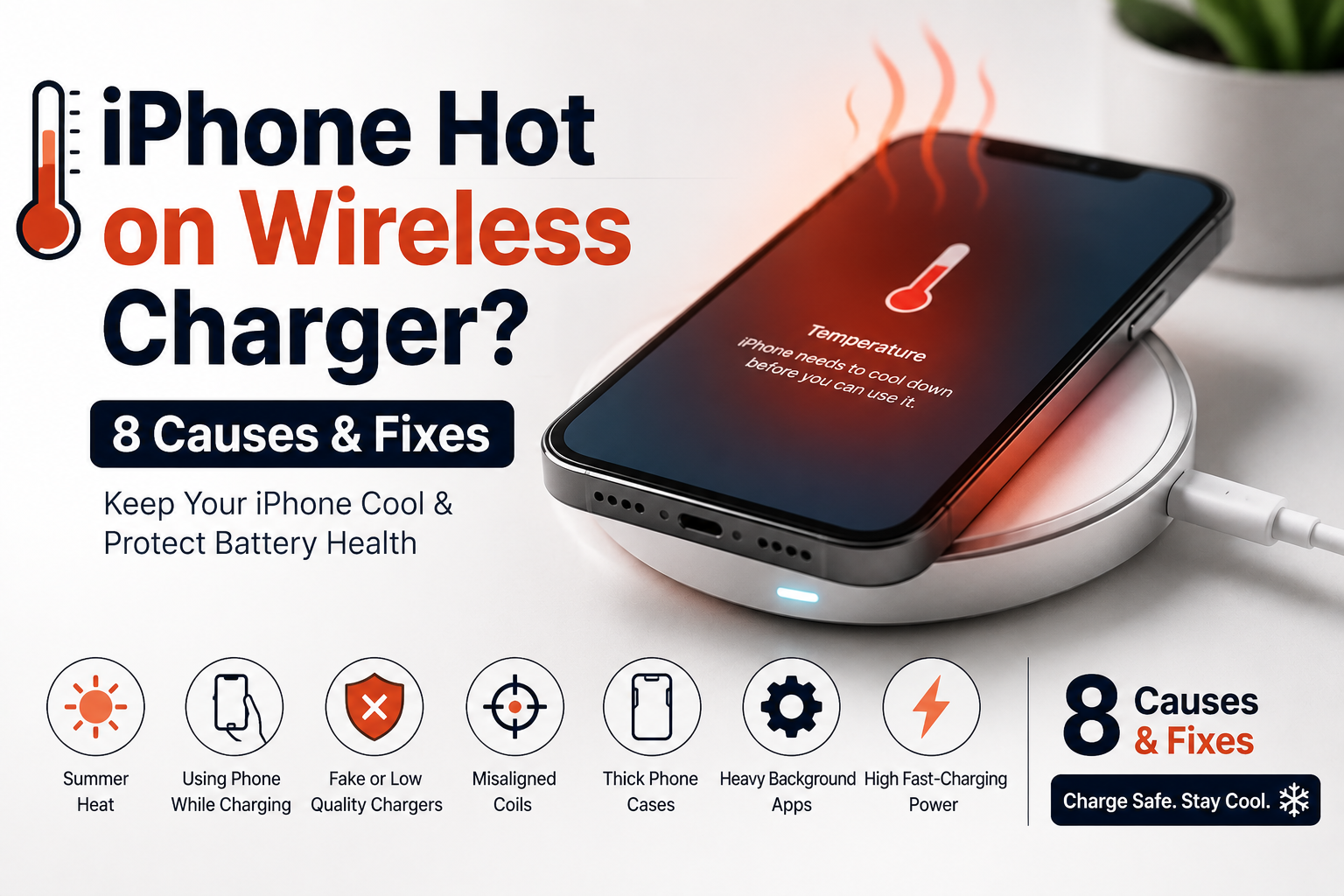 Why Wireless Charging Makes Your iPhone Hot? Causes & Fixes Why Wireless Charging Makes Your iPhone Hot? Causes & Fixes