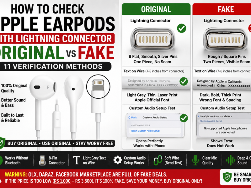 Apple Lightning Handsfree Original vs Fake: 11 Easy Checking Methods